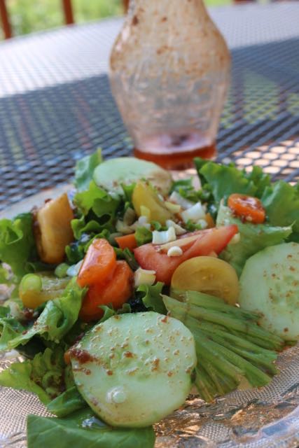 Salad with Blueberry Vinaigrette