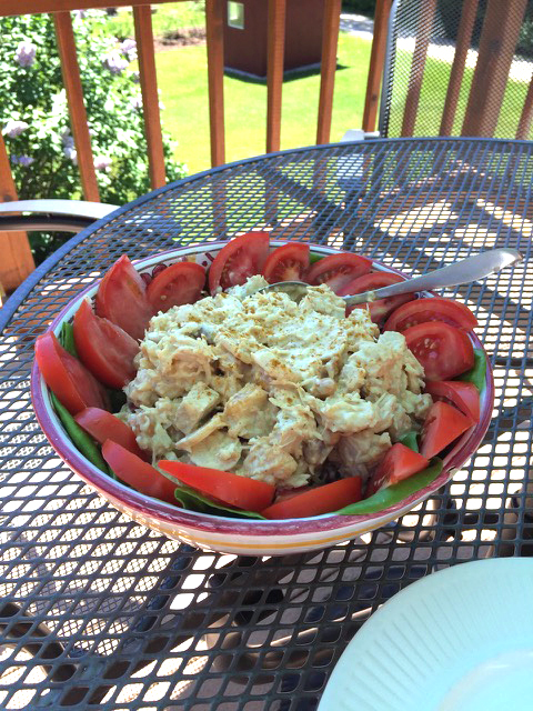 Chicken, Fruit and Curry Salad
