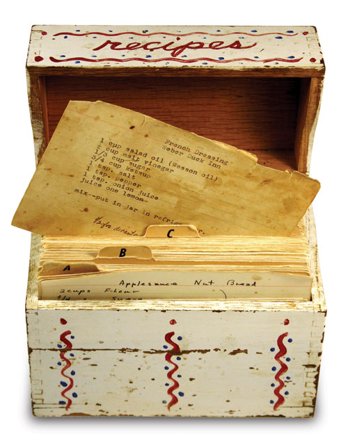 goal setting, recipe box, recipes, prudent living