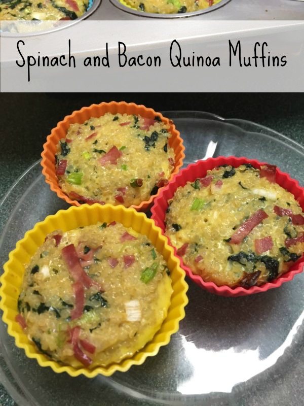 Spinach and Bacon Quinoa Muffins