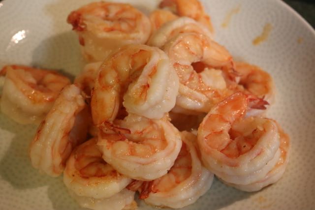 Pasta with Garlicky Shrimp