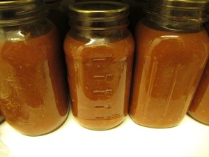 Tomato sauce. home canning, prudent pantry, prudent pantry