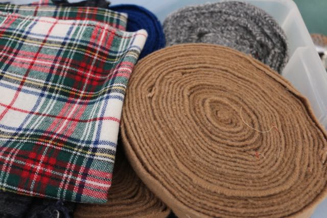 wool scraps