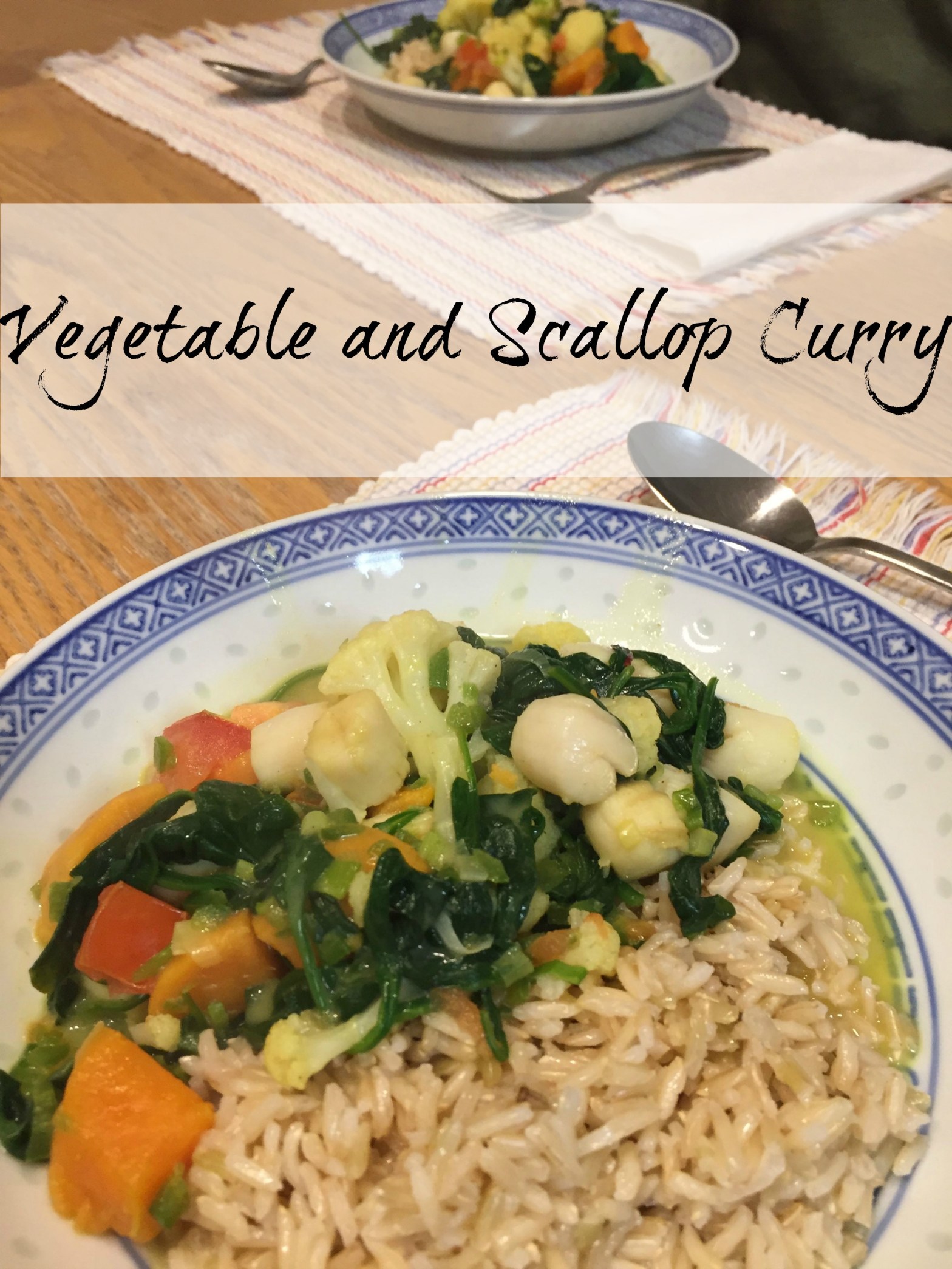 Vegetable and Scallop Curry