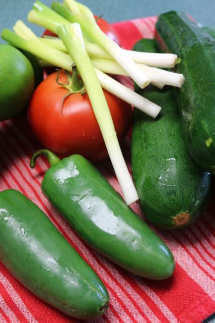 Ingredients for Corn Zucchini Salsa