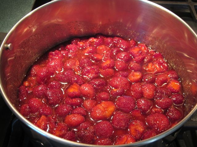 Cook until the syrup is thick.