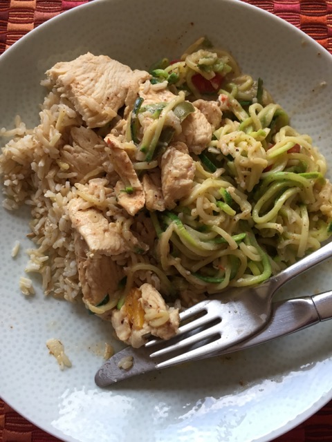 Chicken and Zoodles