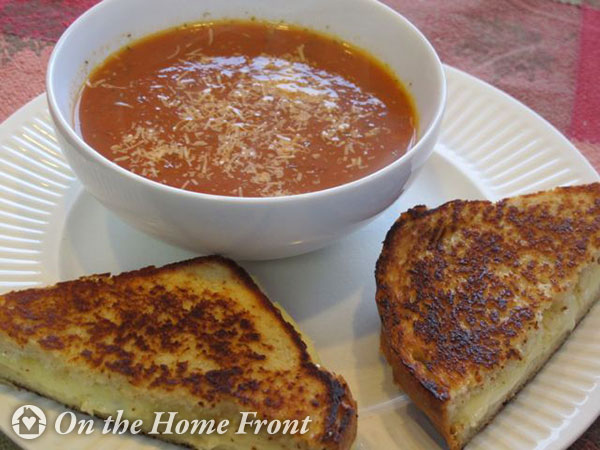 Tomato soup and grilled cheese.