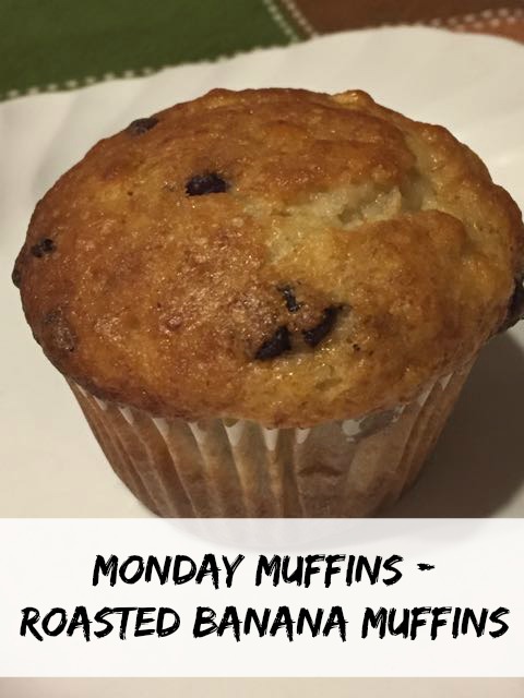 Roasted Banana Muffins