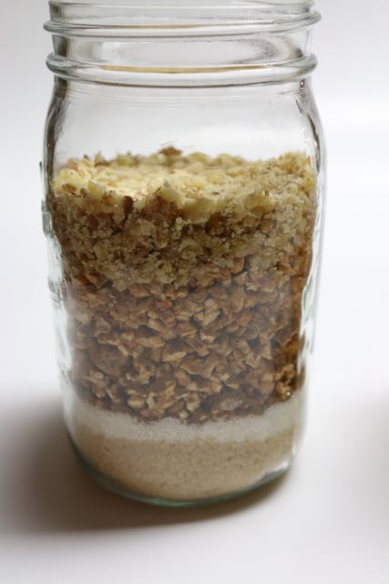 Add nuts and dried fruit.