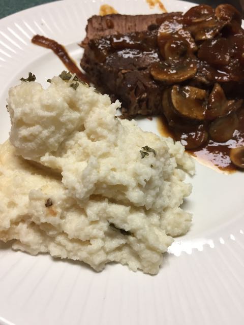 baked cauliflower cream