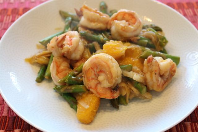 Asparagus, Shrimp & Orange