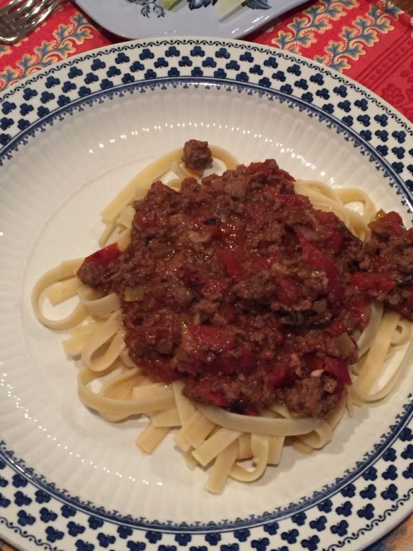 Fire-Roasted Bolognese Sauce