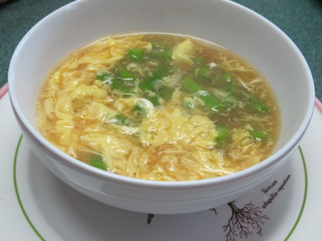 Asparagus and Egg Drop Soup