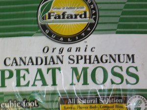 Peat moss, soil mixtures, gardening