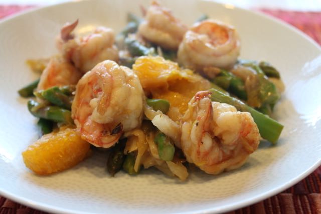 Shrimp, Orange & Asparagus