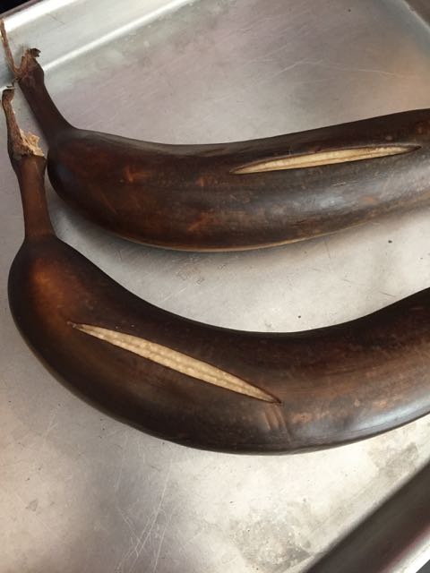 Roasted Banana Muffins