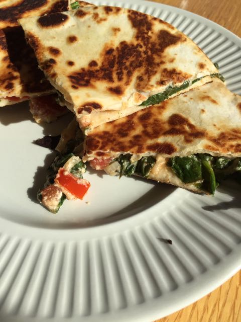 Spinach Quesadillas