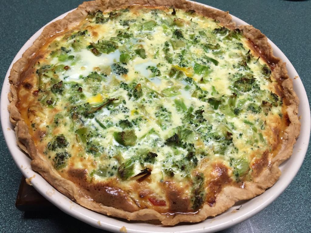 Broccoli Leek Quiche