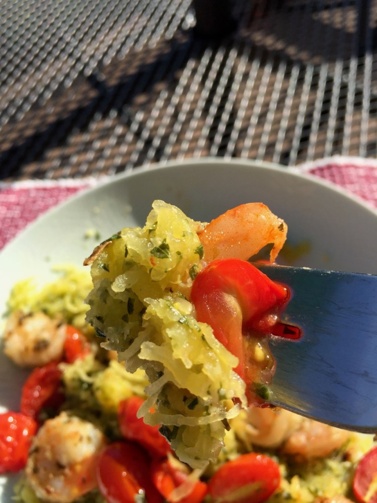 pesto spaghetti squash