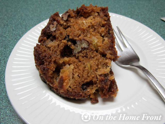 On The Home Front Fresh Apple Cake Prudent living, recipe box