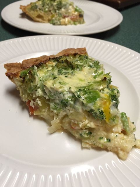 Broccoli Leek Quiche