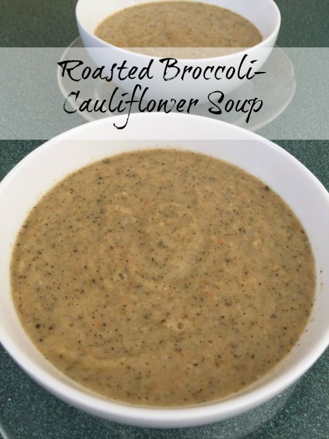 Roasted Broccoli-Cauliflower Soup