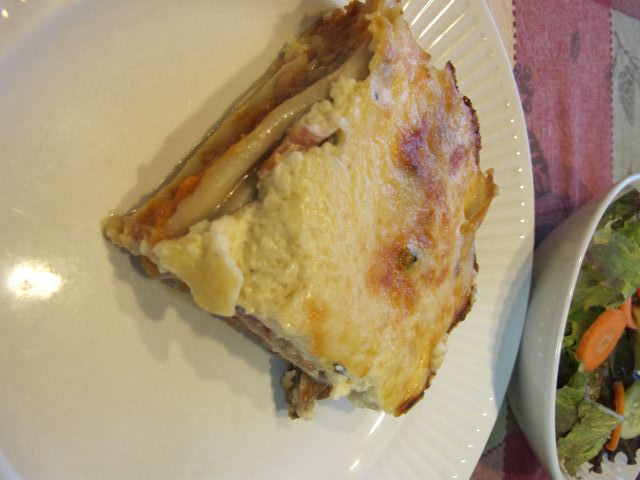 Pumpkin, Prosciutto and Parmesan Lasagna