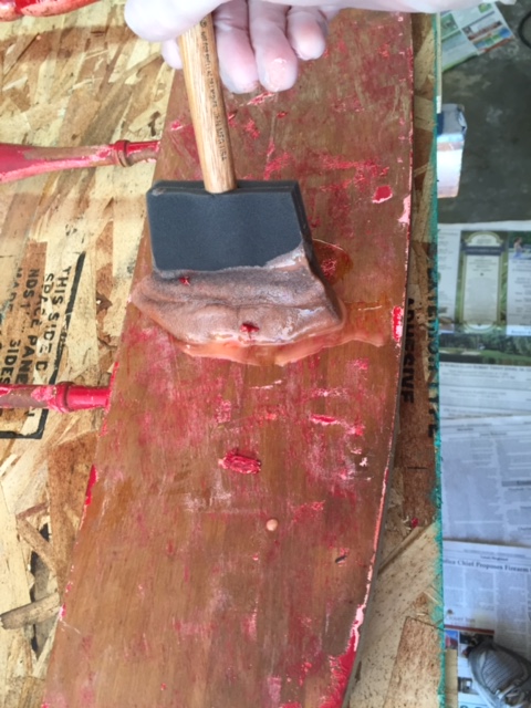 Apply stripper liberally.