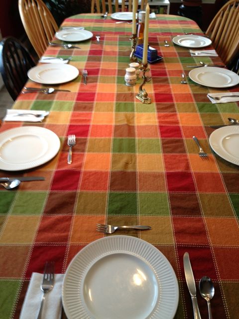 Hard to adjust to only two around the table.