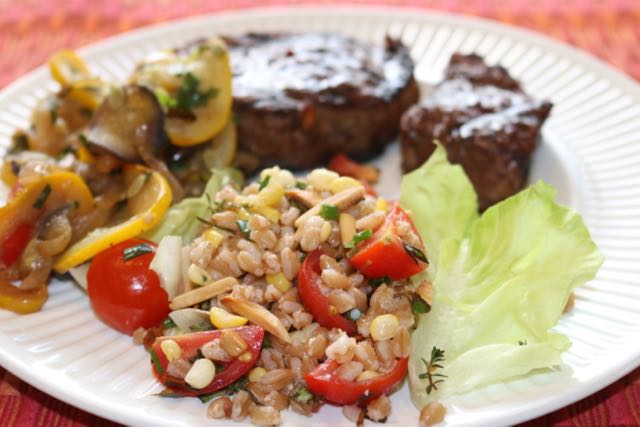 Farro Salad with Tomatoes and Corn