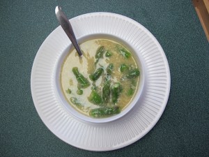 asparagus, soup, homemade