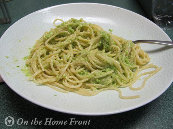 Garlic Scape Pesto and Pasta