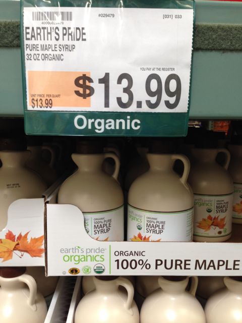 Maple Syrup at BJs