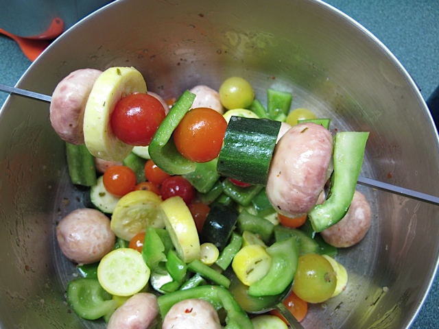 grilling, vegetables