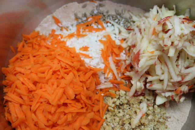 Add the vegetables and coconut