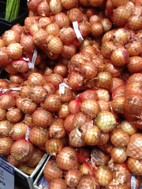 Buy onions in bags.