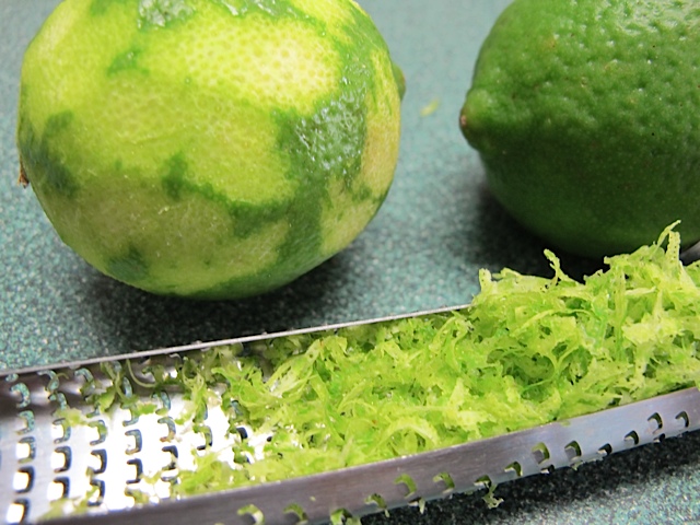 lime, zester