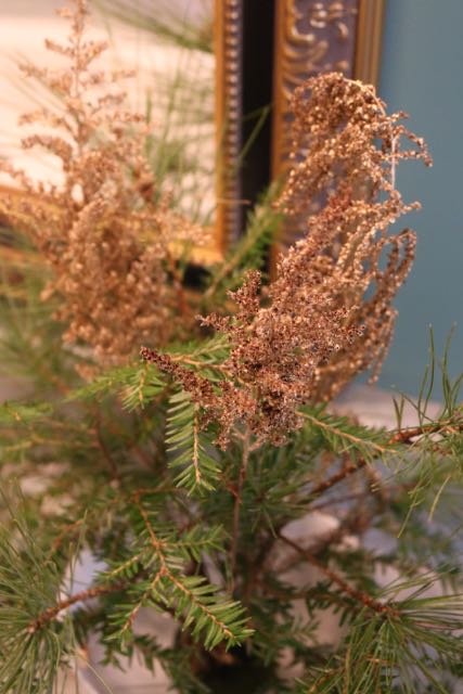 Evergreen arrangements.