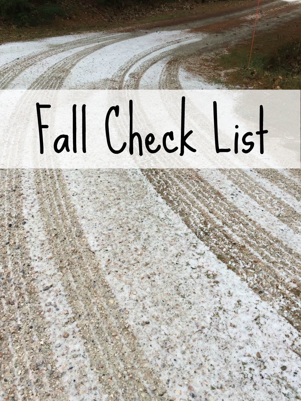 Fall Check List