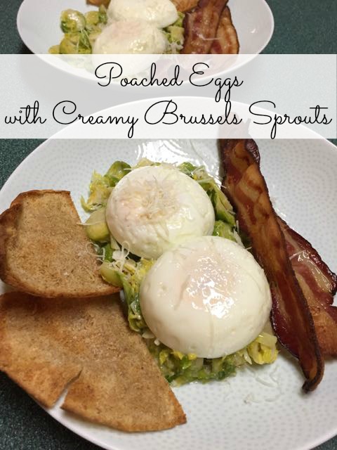 Poached Eggs with Creamy Brussels Sprouts