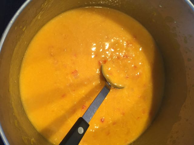 Pureed squash mixture