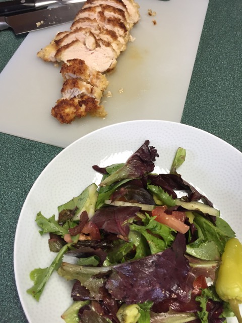 Chicken with Arugula Salad
