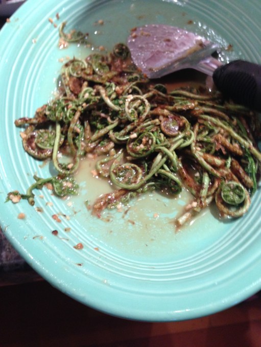 Sauted Fiddleheads