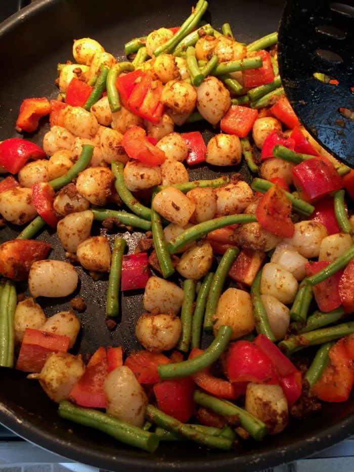 Coconut and Curry Scallops