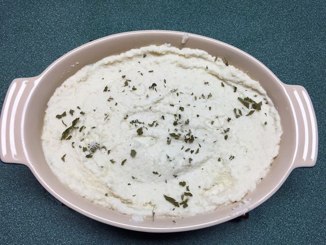 baked cauliflower cream