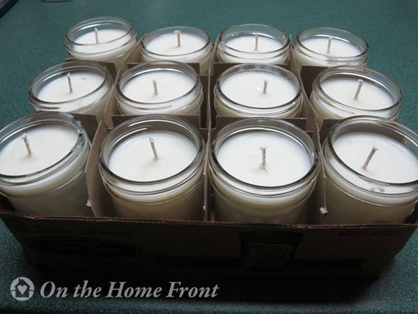 Homemade Emergency Candles.