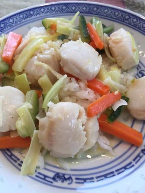 Scallops with Fresh Ginger