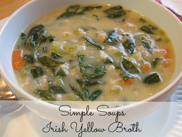 Simple Soups, Irish Yellow Broth