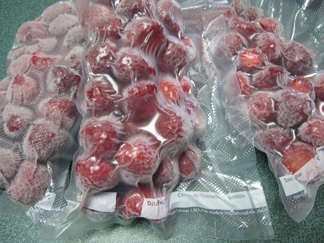 Strawberries for the freezer